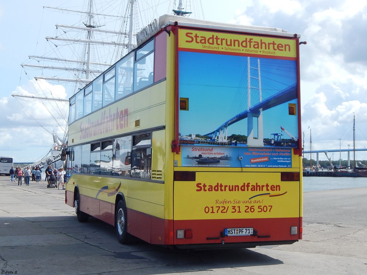 MAN ND 202 von Busunternehmen Manfred Scholz aus Deutschland in Stralsund am 26.08.2018