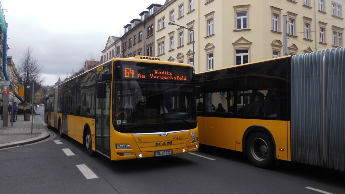 MAN NG 363  5T A40 am 10.04.2016 in Dresden Tracheberge
