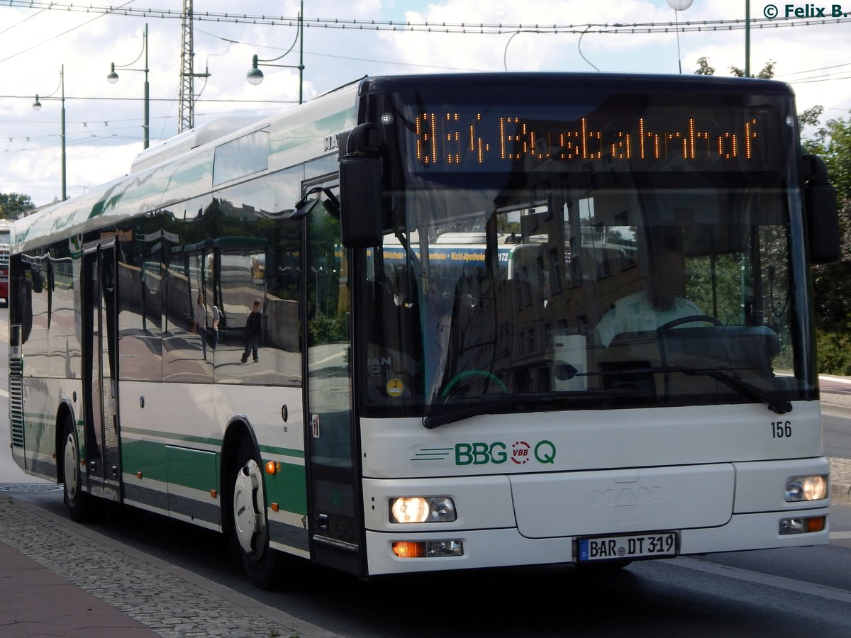 MAN Niederflurbus 2. Generation der Barnimer Busgesellschaft in Eberswalde am 09.06.2016