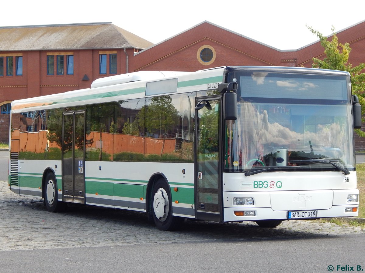 MAN Niederflurbus 2. Generation der Barnimer Busgesellschaft in Eberswalde am 09.06.2016