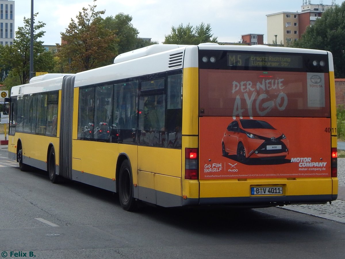 MAN Niederflurbus 2. Generation der BVG in Berlin am 23.08.2015