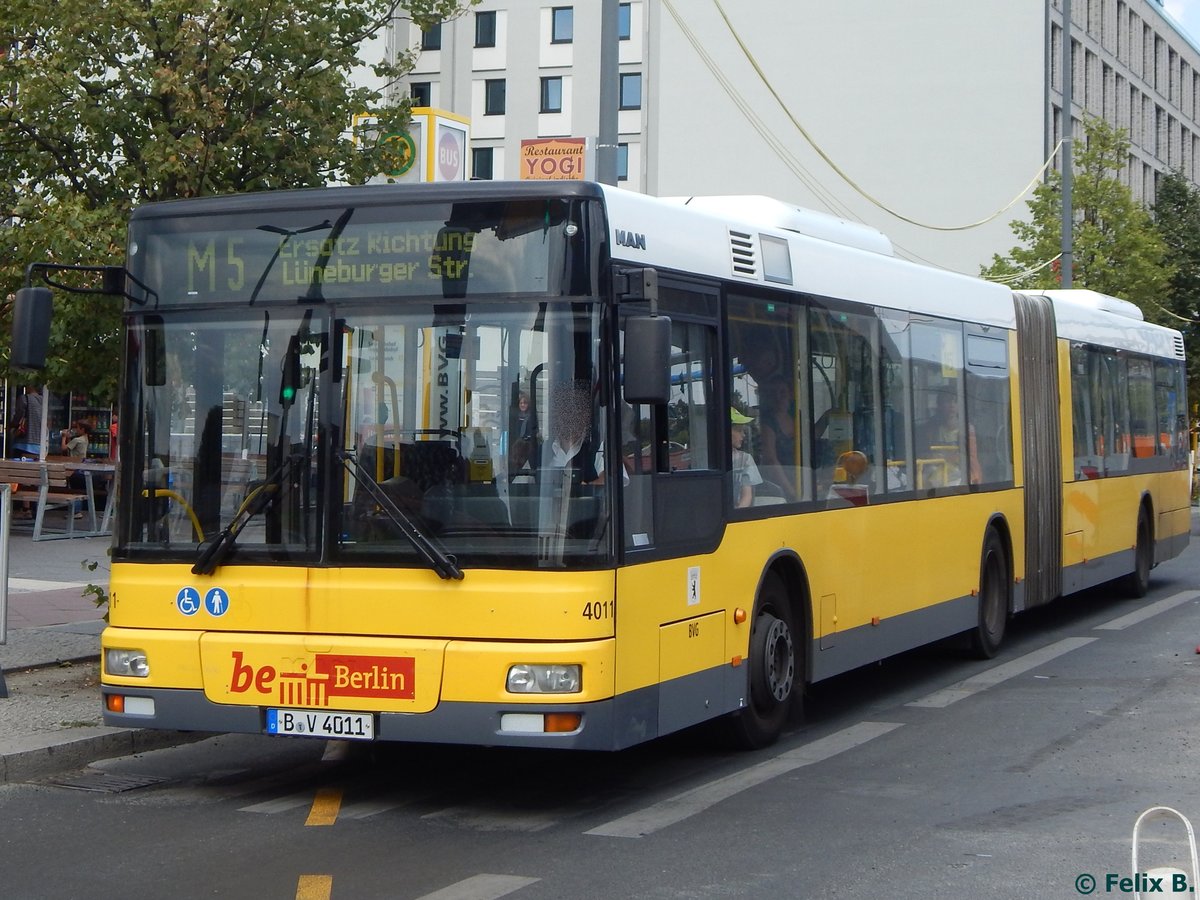 MAN Niederflurbus 2. Generation der BVG in Berlin am 23.08.2015