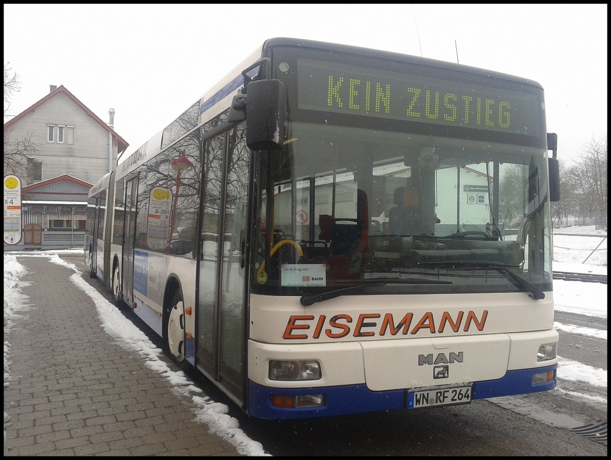 MAN Niederflurbus 2. Generation von Eisemann aus Deutschland in Welzheim am 04.02.2013