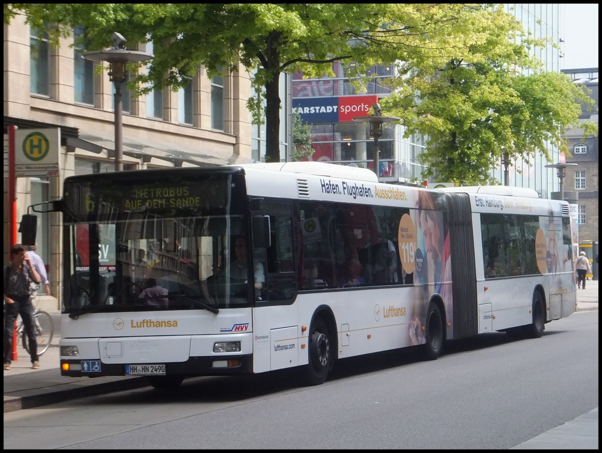 MAN Niederflurbus 2. Generation der Hamburger Hochbahn AG in Hamburg am 25.07.2013