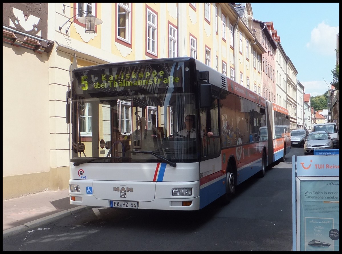 MAN Niederflurbus 2. Generation der KVG Eisenach in Eisenach am 12.07.2013