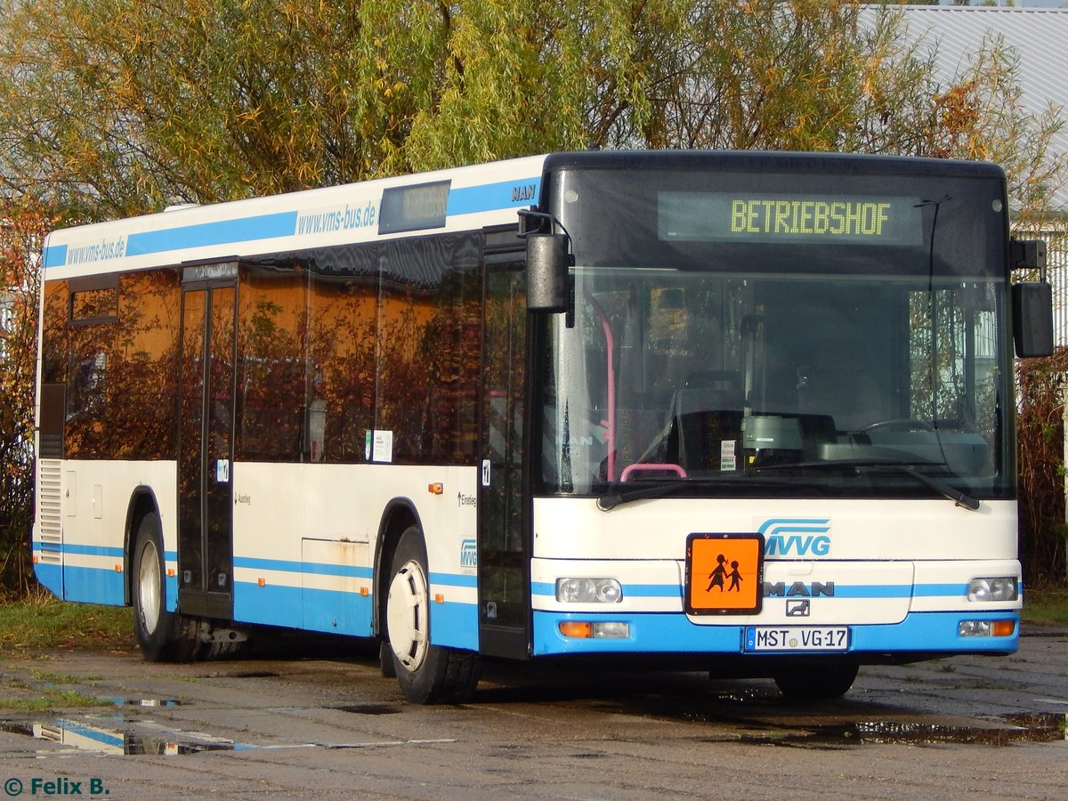 MAN Niederflurbus 2. Generation der MVVG in Neubrandenburg am 19.10.2016