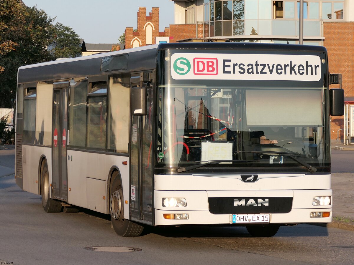 MAN Niederflurbus 2. Generation von Oberhavel Bus Express aus Deutschland (ex MöBus) in Neubrandenburg am 13.08.2020