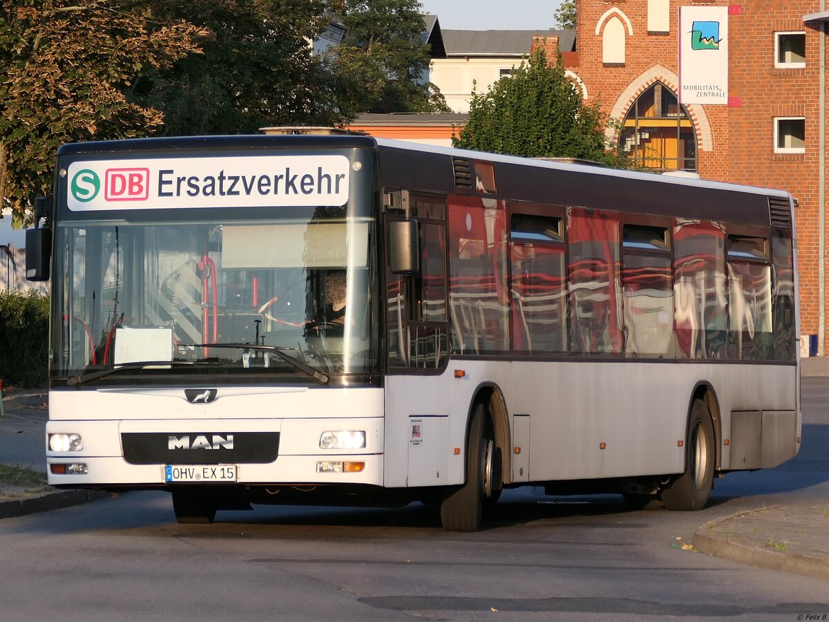 MAN Niederflurbus 2. Generation von Oberhavel Bus Express aus Deutschland (ex MöBus) in Neubrandenburg am 13.08.2020