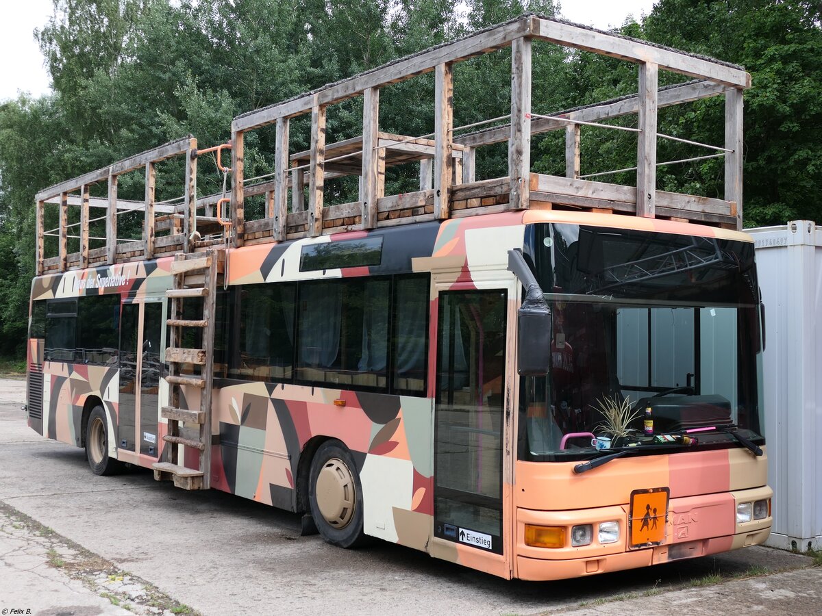 MAN Niederflurbus 2. Generation der Vorserie/MAN NÜ 263 im Technikmuseum Pütnitz (ex VMS_MVVG MST-VG 64) am 04.07.2021