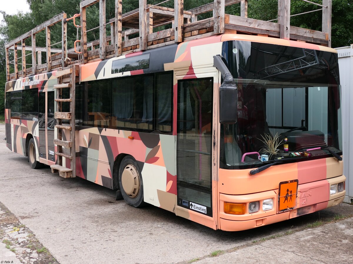 MAN Niederflurbus 2. Generation der Vorserie/MAN NÜ 263 im Technikmuseum Pütnitz (ex VMS_MVVG MST-VG 64) am 04.07.2021