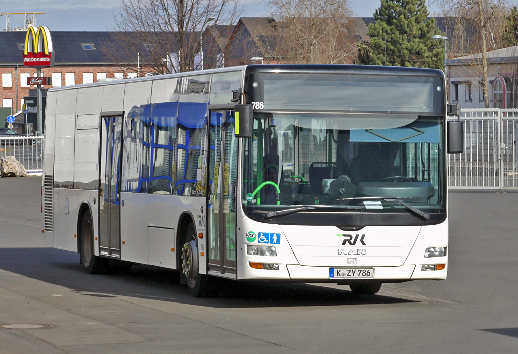 MAN NL 273 Lion`s City der RVK, K-ZY 786 in Euskirchen - 25.02.2017