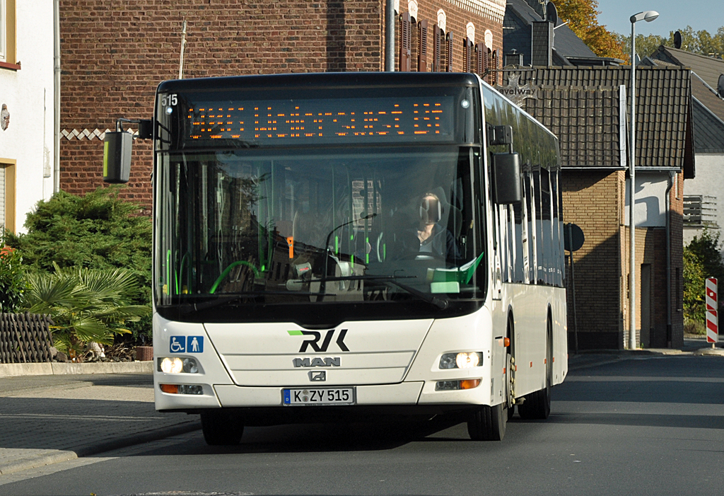 MAN NL 283 Lion`s City der RVK, K-ZY 515 bei Weilerswist - 22.10.2013