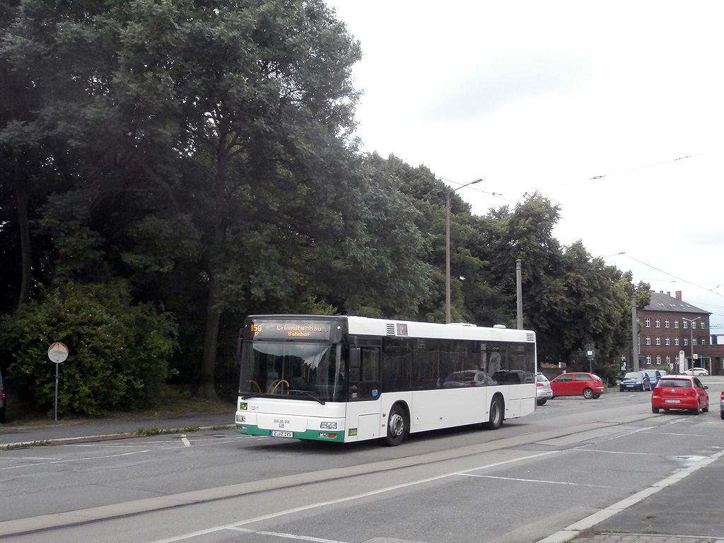MAN NL223 der Regionalverkehr Westsachsen in Zwickau. (30.6.2014)
