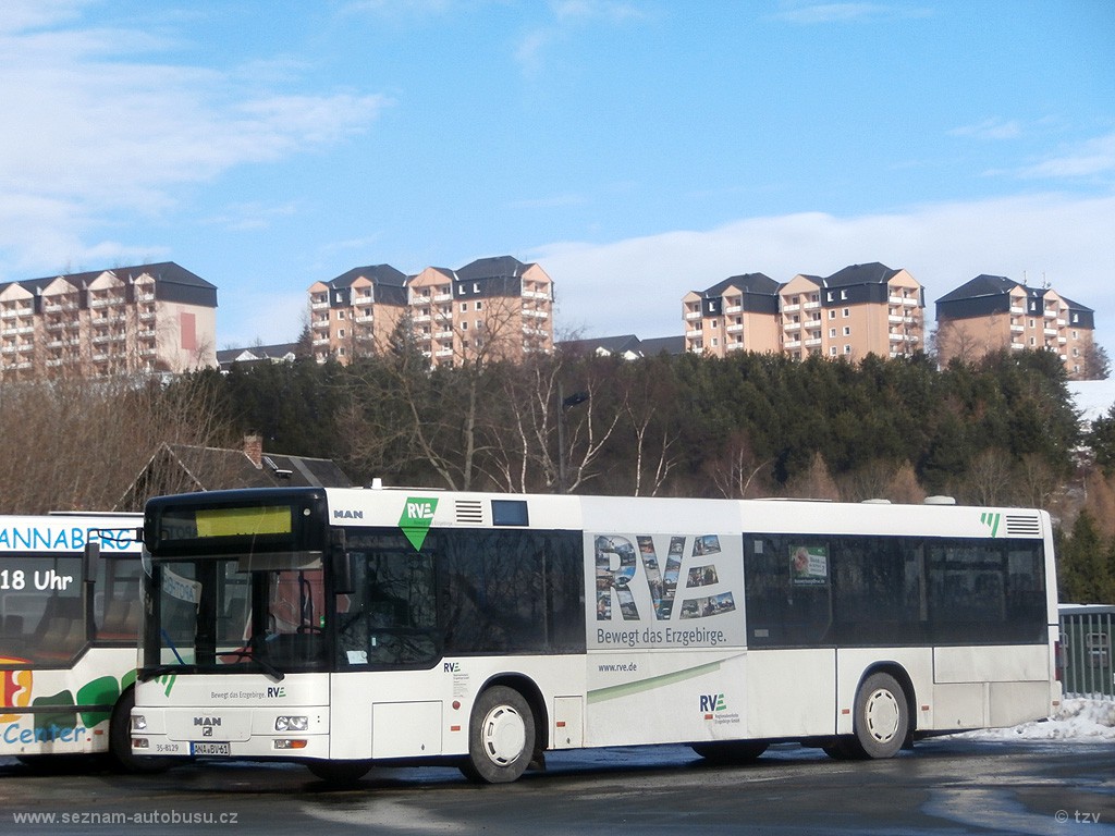 MAN NL283 #35-8129 in Oberwiesenthal. (6.2.2014)