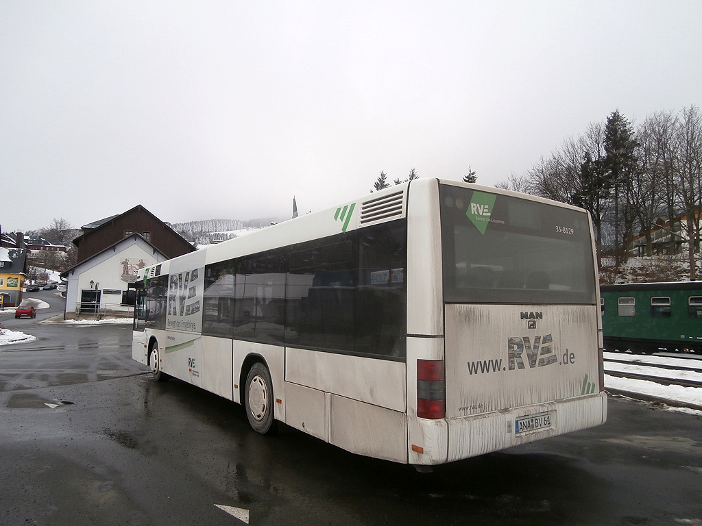 MAN NL283 #35-8129 in Oberwiesenthal. (6.2.2014)