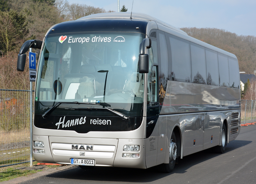 MAN Reisebus von  Hannes-Reisen , GT-A 8011 in Bad Münstereifel - 23.03.2015
