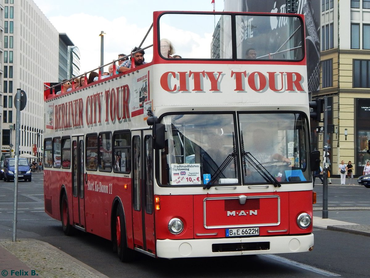 MAN SD 200 von Eick's Rundfahrten Berlin aus Deutschland in Berlin am 23.08.2015