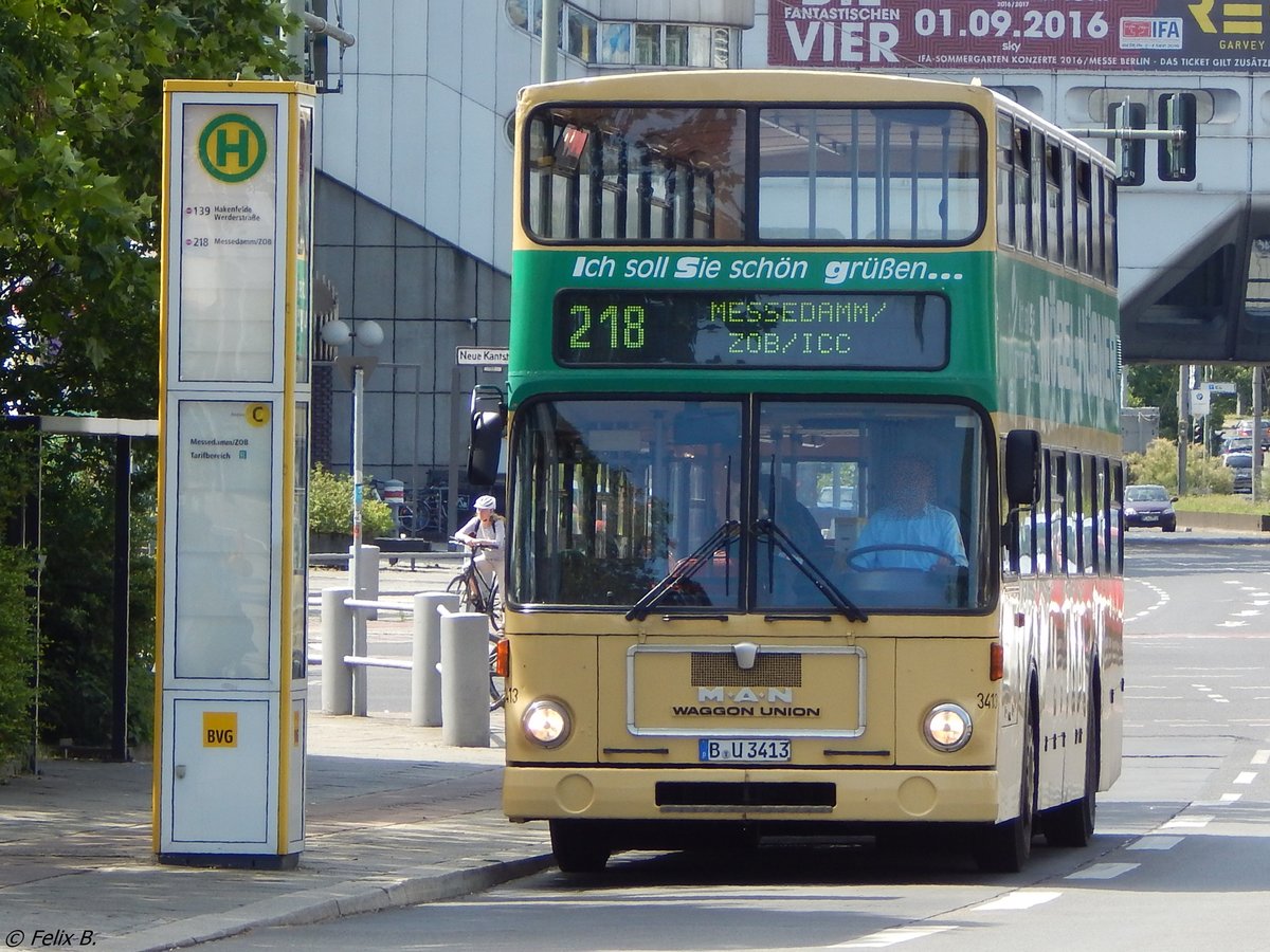 MAN SD 200 von Traditionsbus GmbH Berlin aus Deutschland in Berlin am 11.06.2016