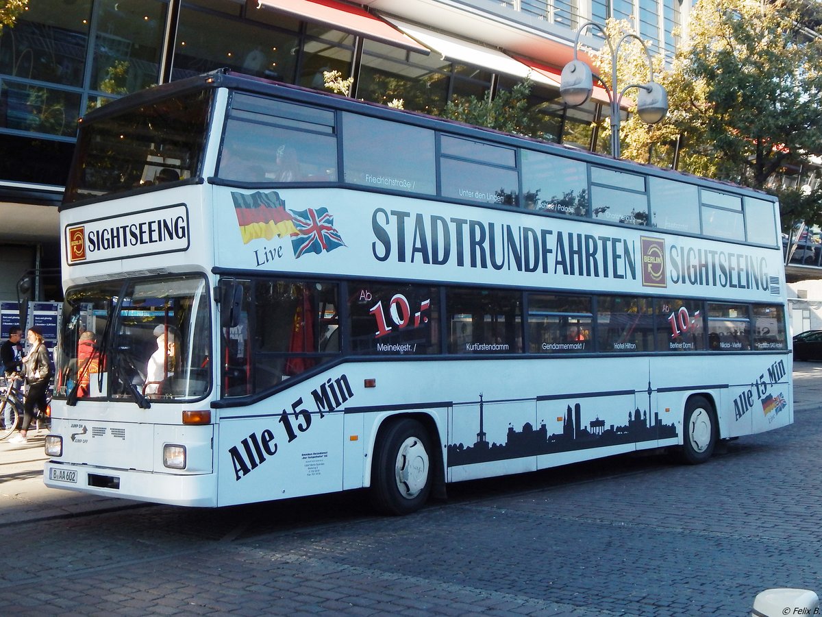 MAN SD 202 von Der Tempelhofer aus Deutschland in Berlin am 31.10.2018