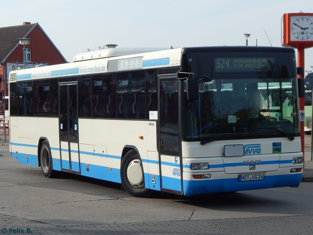 MAN SÜ 283 der MVVG in Neubrandenburg am 14.10.2016