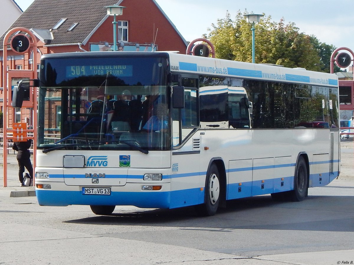 MAN SÜ 283 der MVVG in Neubrandenburg am 22.09.2017