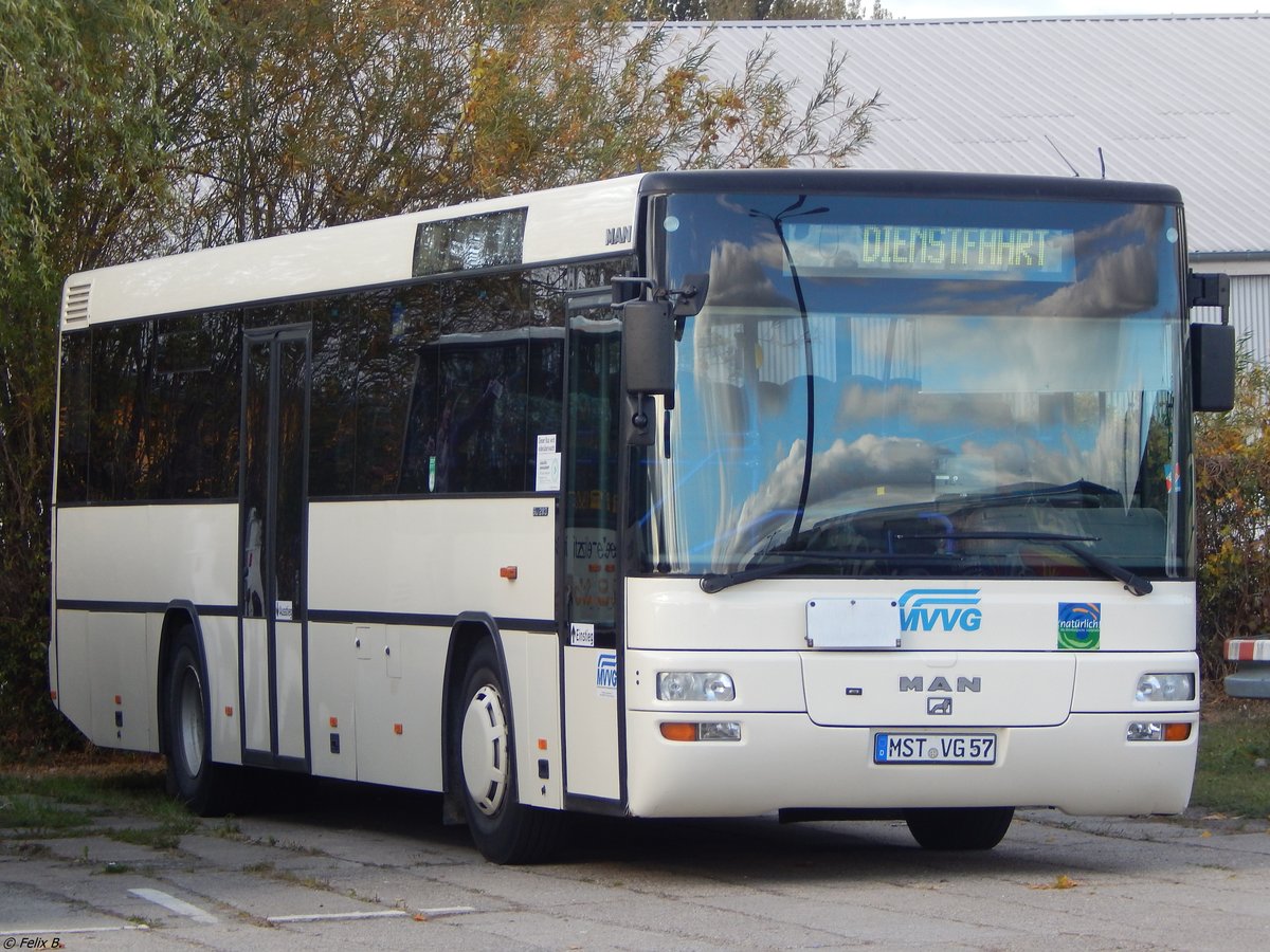 MAN SÜ 283 der MVVG in Neubrandenburg am 07.10.2018