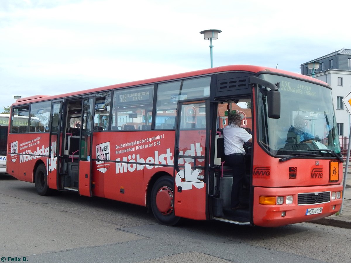 MAN ÜL 313 der MVVG in Neubrandenburg am 02.09.2016