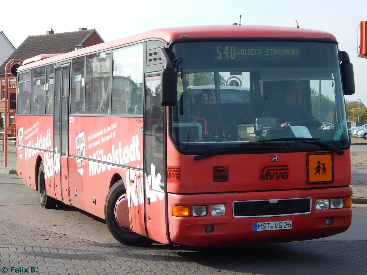 MAN ÜL 313 der MVVG in Neubrandenburg am 14.10.2016