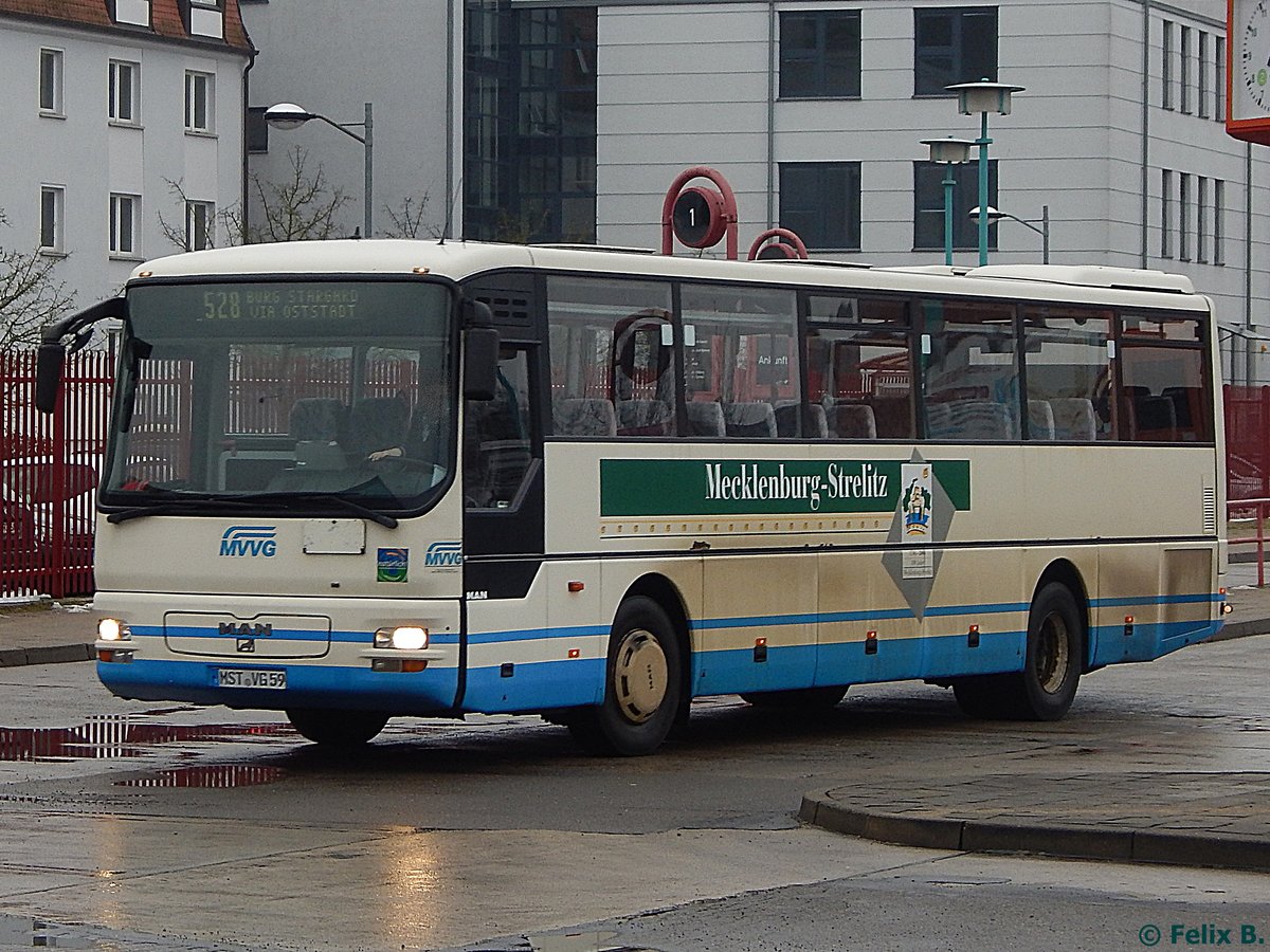 MAN ÜL 313 der MVVG in Neubrandenburg am 17.02.2017