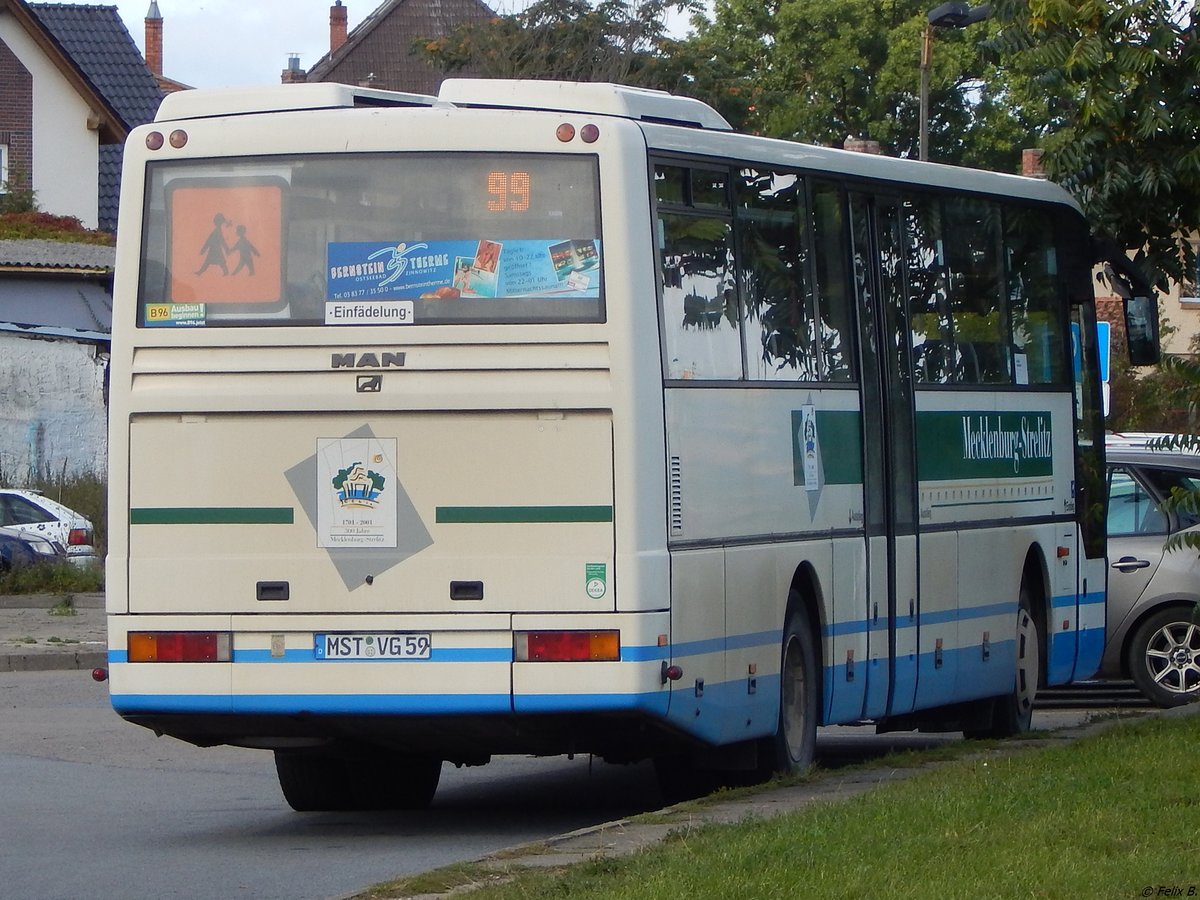 MAN ÜL 313 der MVVG in Neubrandenburg am 15.09.2017