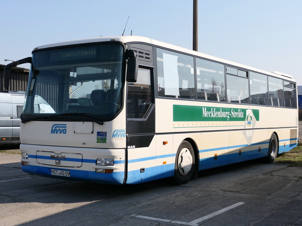 MAN ÜL 313 der MVVG in Neubrandenburg am 28.03.2020