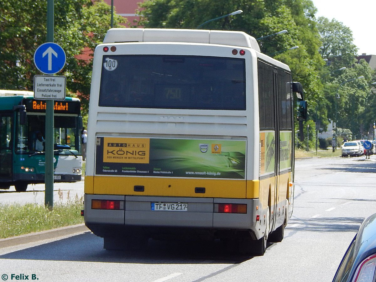 MAN ÜL 313 der Verkehrsgesellschaft Teltow-Fläming in Potsdam am 07.06.2016