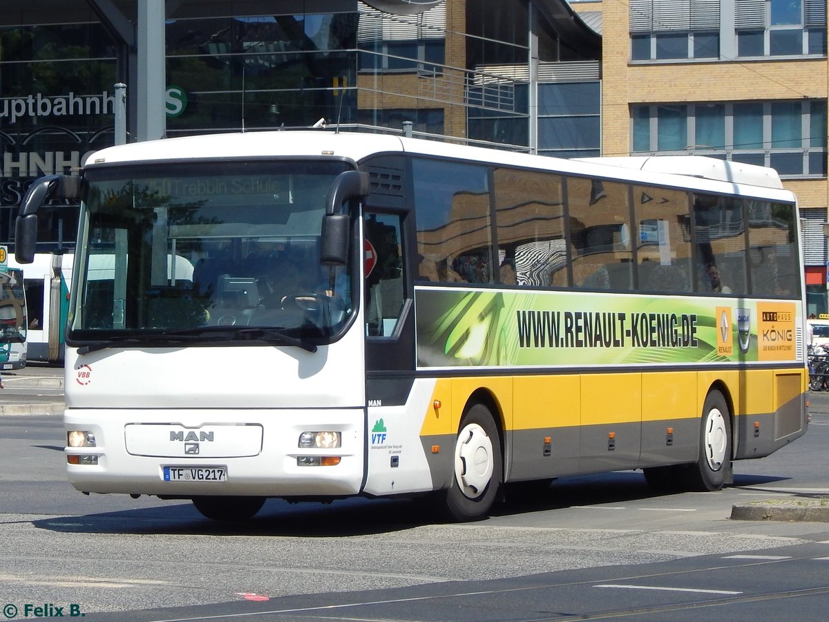 MAN ÜL 313 der Verkehrsgesellschaft Teltow-Fläming in Potsdam am 07.06.2016