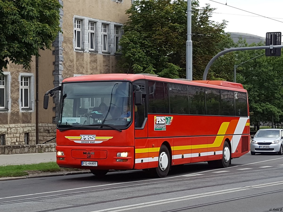 MAN ÜL 353 von PKS Gorzów Wlkp aus Polen in Stettin am 26.07.2016