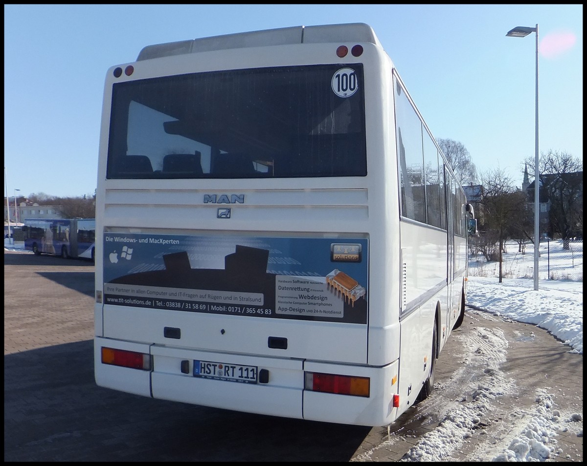 MAN L 363 vom Reisedienst Teske aus Deutschland in Bergen am 13.03.2013
