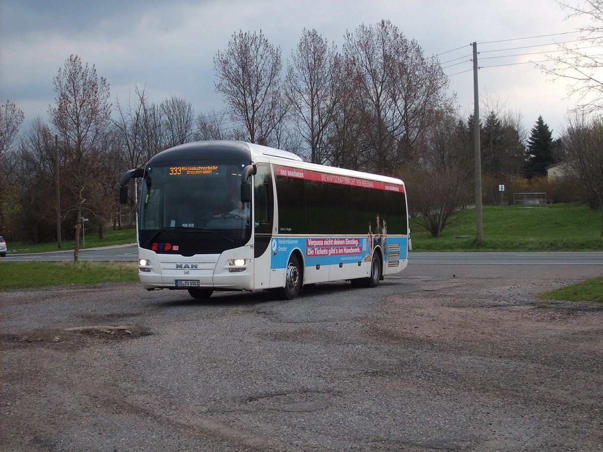 MAN ÜL 364 Lion´s Regio (R 12) - DD RV 6501 - Wagen 6501 - in Mohorn, Wendeplatz - am 13-April-2015