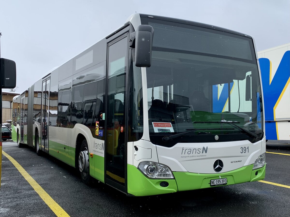 MB C2 G Ü 391 der transN am 2.4.22 bei Interbus Kerzers.