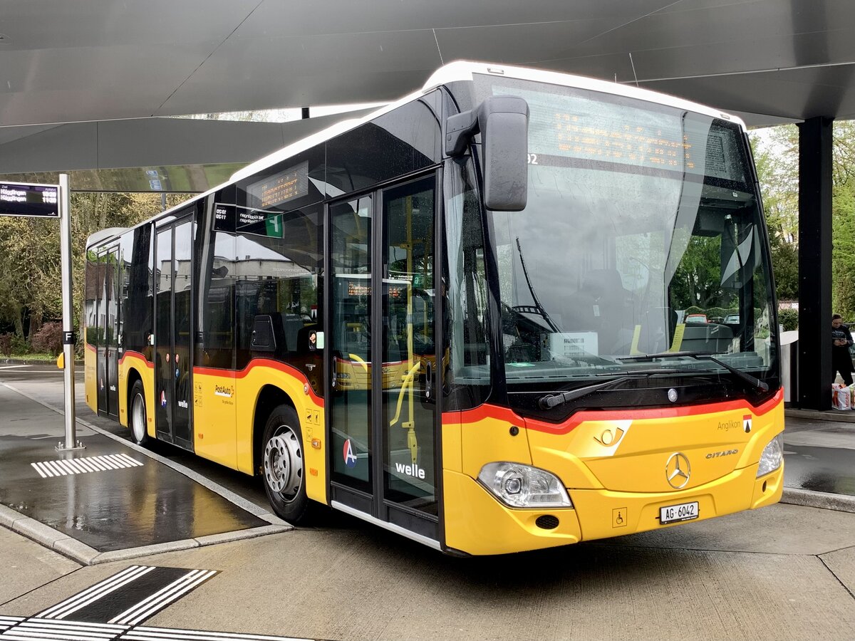 MB C2 K '10692'  Anglikon  vom PU Geissmann Bus, Hägglingen am 25.4.23 auf dem Bushof Wohlen.