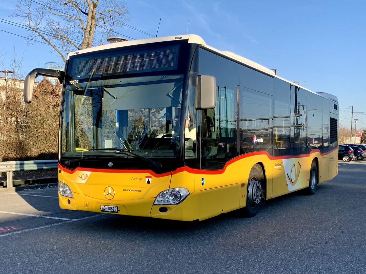 MB C2 K '10694'  AG 18814   Wohlen  am 24.3.21 hinter dem Bahnhof Wohlen.