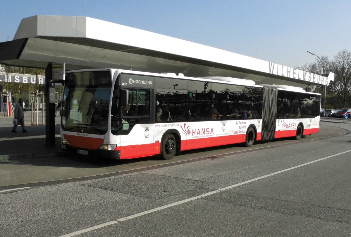 MB Citaro Facelift G HHA 7817 auf Linie M13 am S Wilhelmsburg, 9.4.15