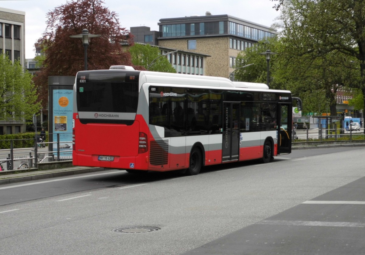 MB Citaro Facelift LE HHA 6301 am U Wandsbek Markt, 2.5.15