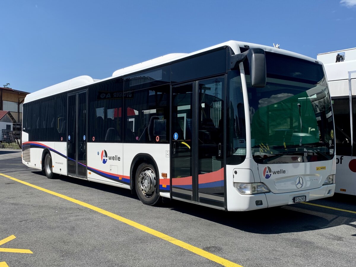 MB Citaro Facelift LE Ü '4536'  SO 142 657  vom PU Steiner, Messen am 30.7.22 bei Interbus Kerzers.