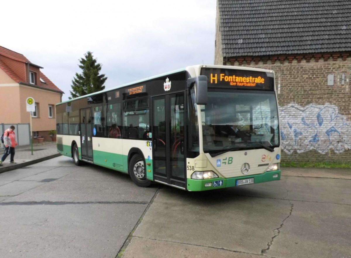 MB Citaro VBBr Wg.538 auf Linie H, Schmerzke am 23.06.15