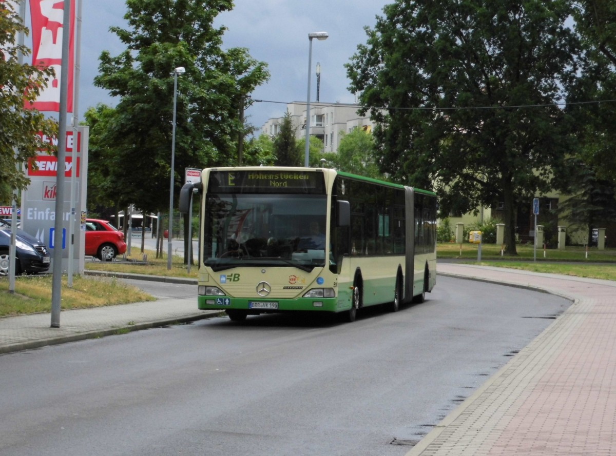 MB Citaro VBBr Wg.590 auf Linie E, Bf.Göhrden am 23.06.15