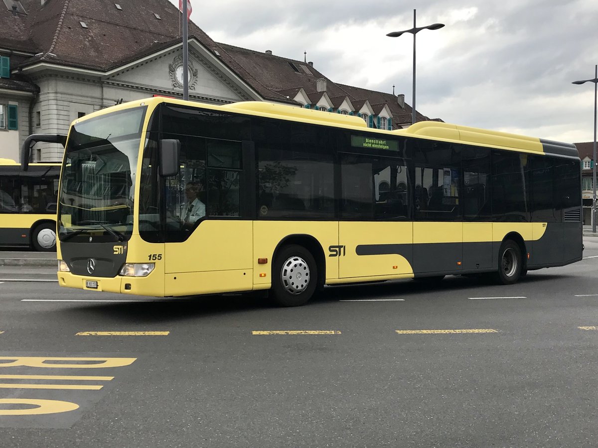MB Facelift LE 155 am 26.4.18 bei der Amkunft beim Bhf Thun.