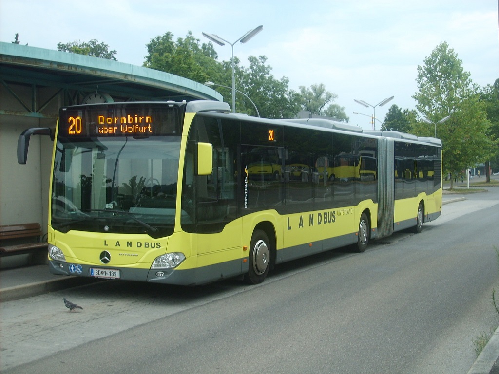 MB O 530 C2 G - BD 14139 - in Bregenz (AT), Bahnhof / Busbahnhof - am 17-Juli-2015