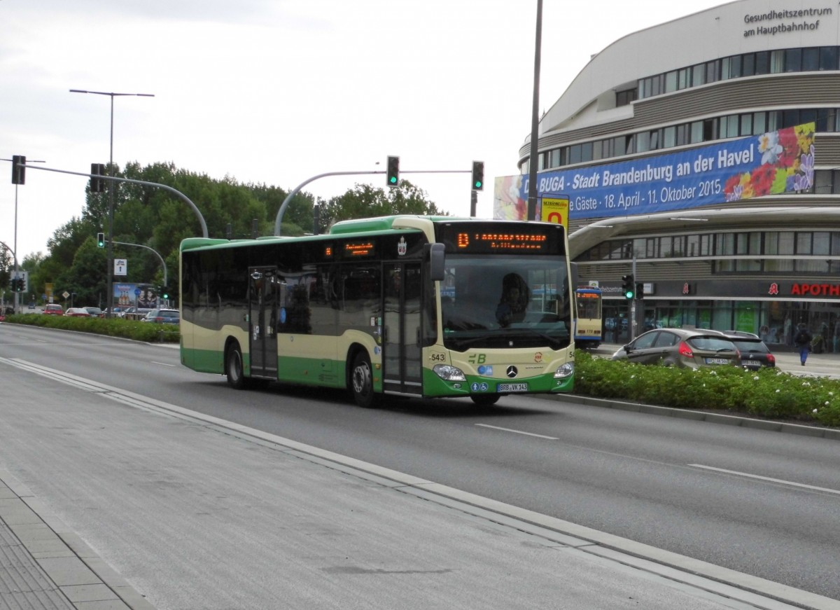 MB O 530 C2 VBBr Wg.543 auf Linie B am Brandenburger HBF, 25.06.15