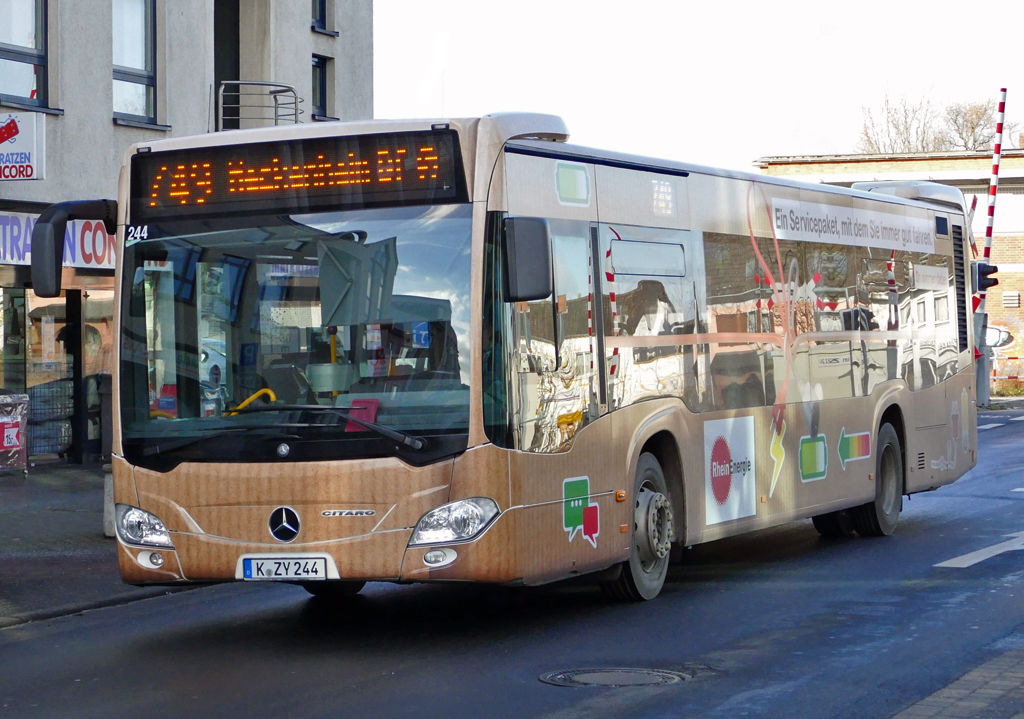 MB O 530 Citaro III, RVK, K-ZY 244 in Rheinbach - 14.01.2017