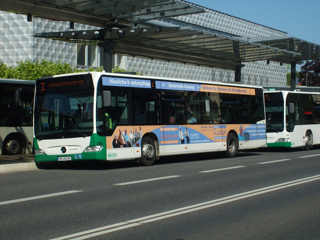 MB O 530 II - HY VG 39 - Wagen 239 - in Hoyerswerda, Lausitzer Platz - am 2-Juli-2015