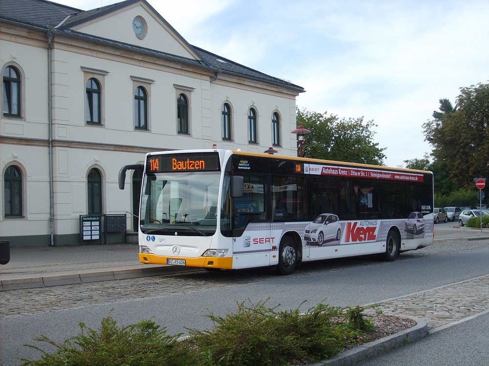 MB O 530 II - BZ RS 626 - Wagen 626 - in Bischofswerda, am Bahnhof - am 27-August-2015